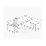 میز مدیریت مدل M2007 طرح و فرم