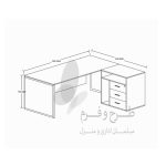 میز مدیریت مدل Dizel طرح و فرم