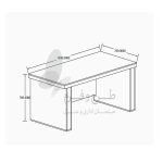 میز مدیریت مدل M205 طرح و فرم